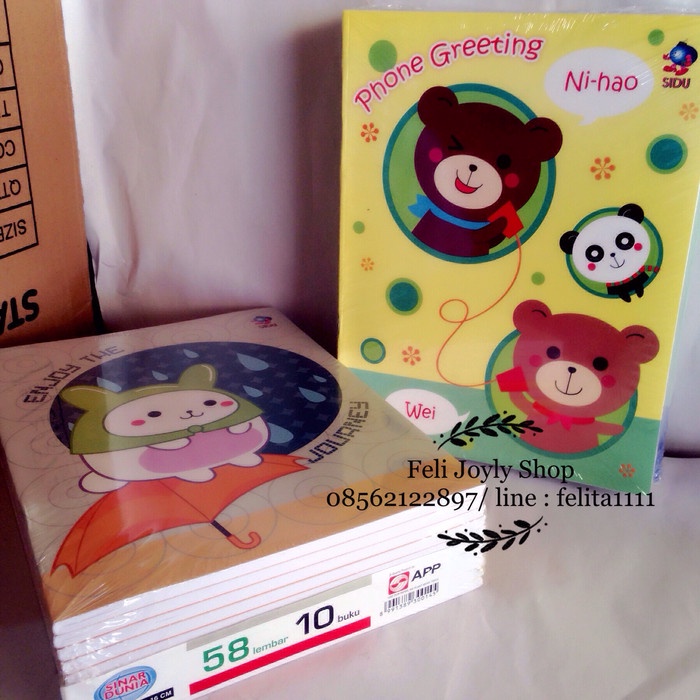

Terlaris buku tulis sidu sinar dunia 58 lembar 10pcs