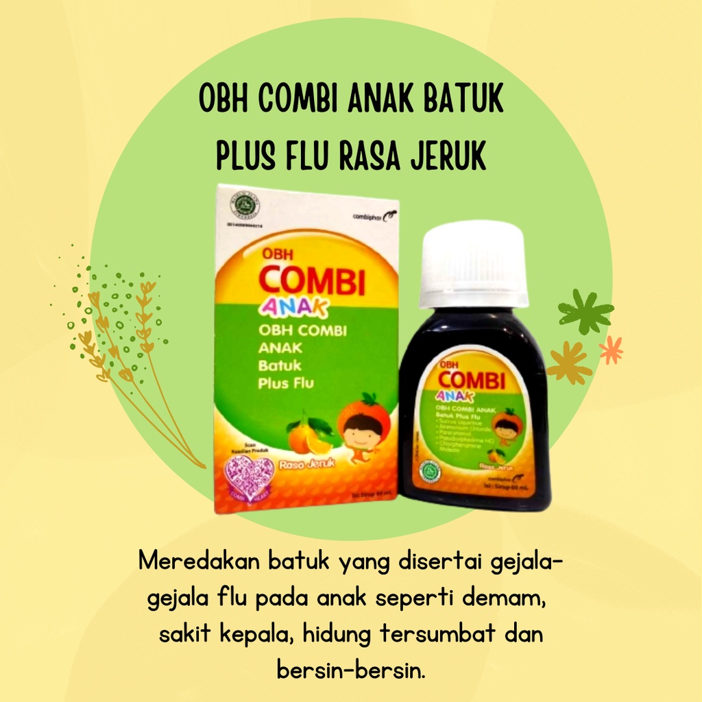 OBH COMBI ANAK BATUK PLUS FLU RASA MADU-JERUK-STRAWBERRY