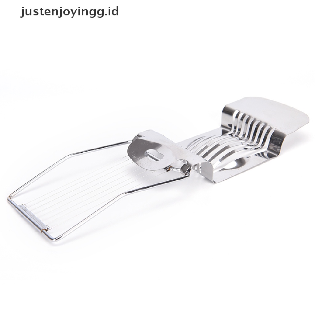 // justenjoyingg.id // Stainless Steel Boiled Egg Slicer Section Cutter Mushroom Tomato Cutter For Cooking Tool ~