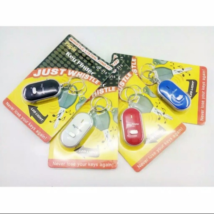 Gantungan Kunci Siul Anti Hilang Lupa Key Finder Keychain Senter LED