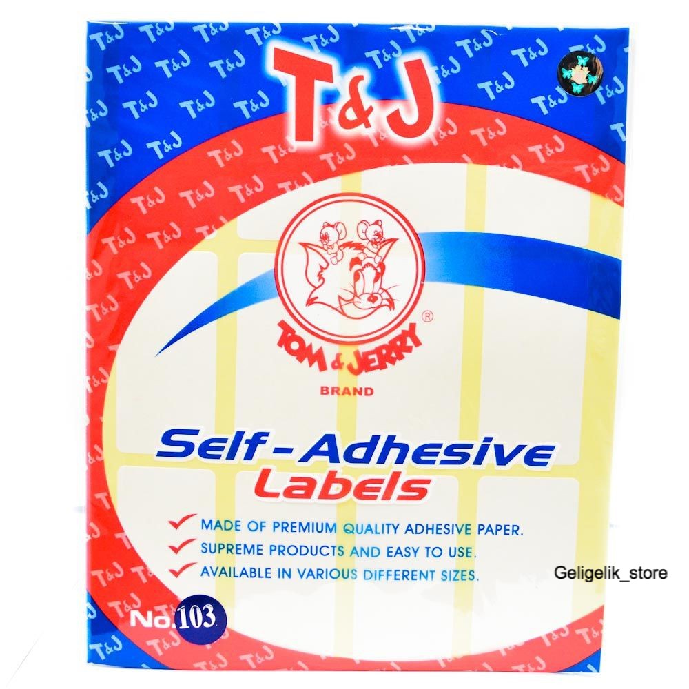 STICKER LABEL NAMA TOM AND JERRY 103