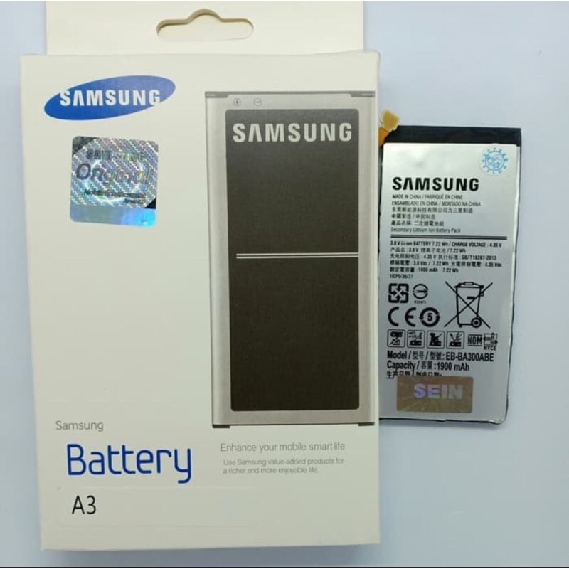 Baterai Original Samsung A3 Baterai / Batere / Battery