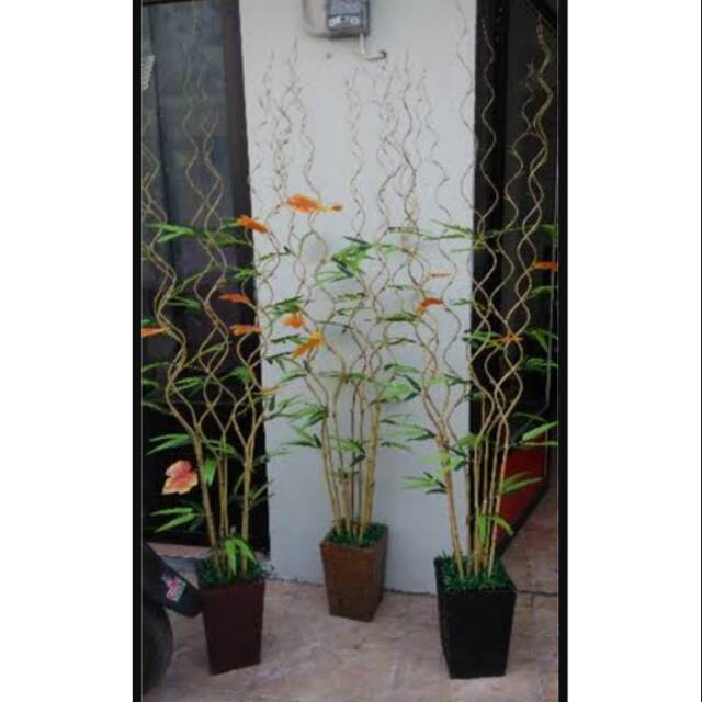 Bunga sudut bambu ulir murah harga 1paket