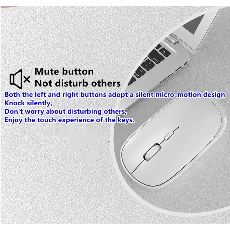 Bluetooth + wireless receiving dual-mode mouse used with devices with Bluetooth, IPAD, mobile phone
