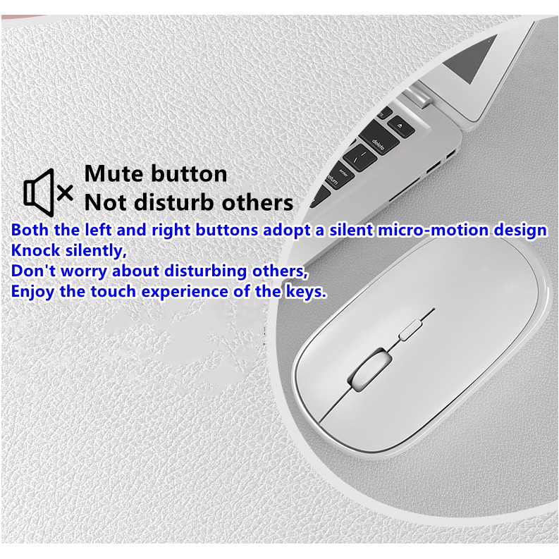 Bluetooth + wireless receiving dual-mode mouse used with devices with Bluetooth, IPAD, mobile phone