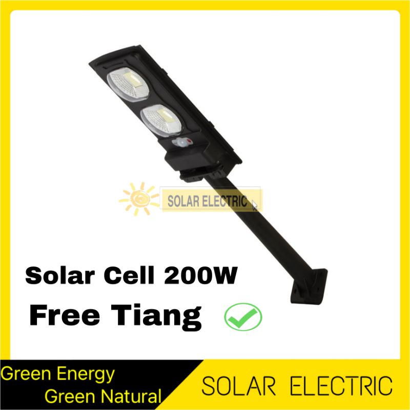 Lampu Tenaga Surya Lampu Solar Cell Solar Panel 200Watt Waterproof