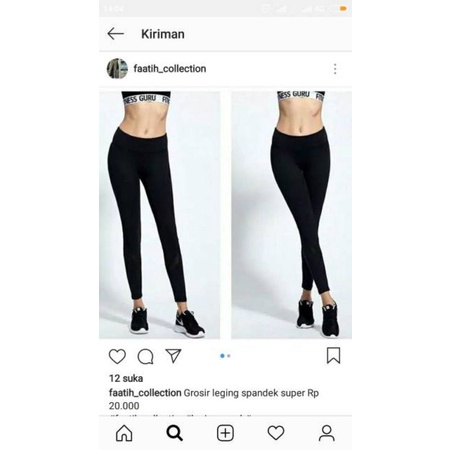 Legging wanita dewasa bahan spandek