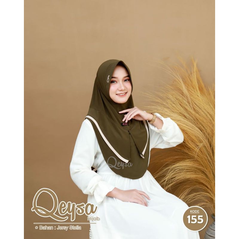 QEYSA HIJAB ORIGINAL / QEYSA HIJAB KODE 155 / JILBAB QEYSA / JILBAB QEYSA LIST BELAH