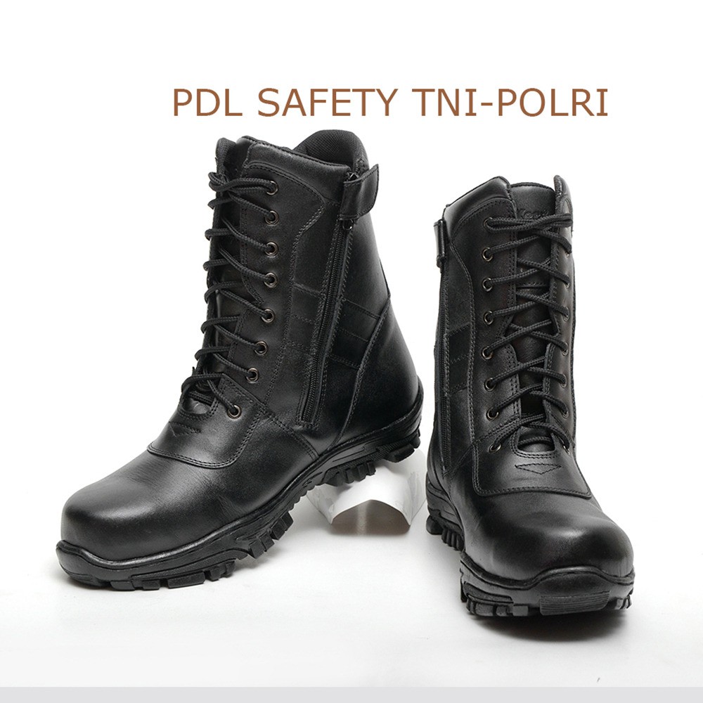 SEPATU DINAS TNI/ POLRI / SEPATU PDL SAFETY RESLETING/ SEPATU PDL KULIT ASLI