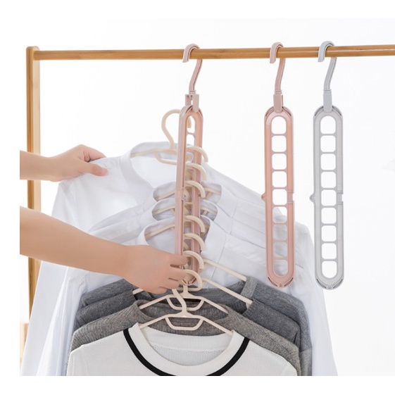 KeiKei Magic Hanger Instant 9 in 1 Gantungan Baju Ajaib Gantungan Baju 9 in 1