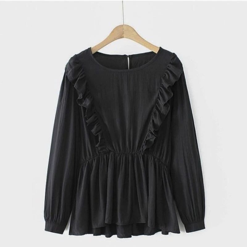 BLOUSE WANITA HEOCI BLOUSE HS CRINKLE AIRFLOW LD 102 CM PB 60 CM BLOUSE WANITA KOREA / BLOUSE CRINKLE AIRDLOW / BAJU ATASAN WANITA KOREAN STYLE / BLOUSE CRINKLE TERBARU 2023 KEKINIAN