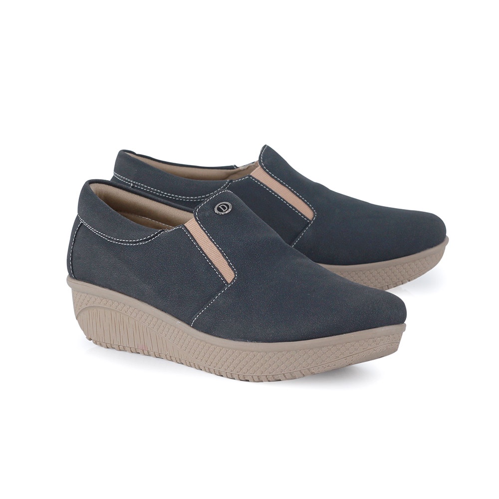 sepatu bustong wanita / sepatu bustong wedges wanita / sepatu bustong slip on wanita murah KNY651