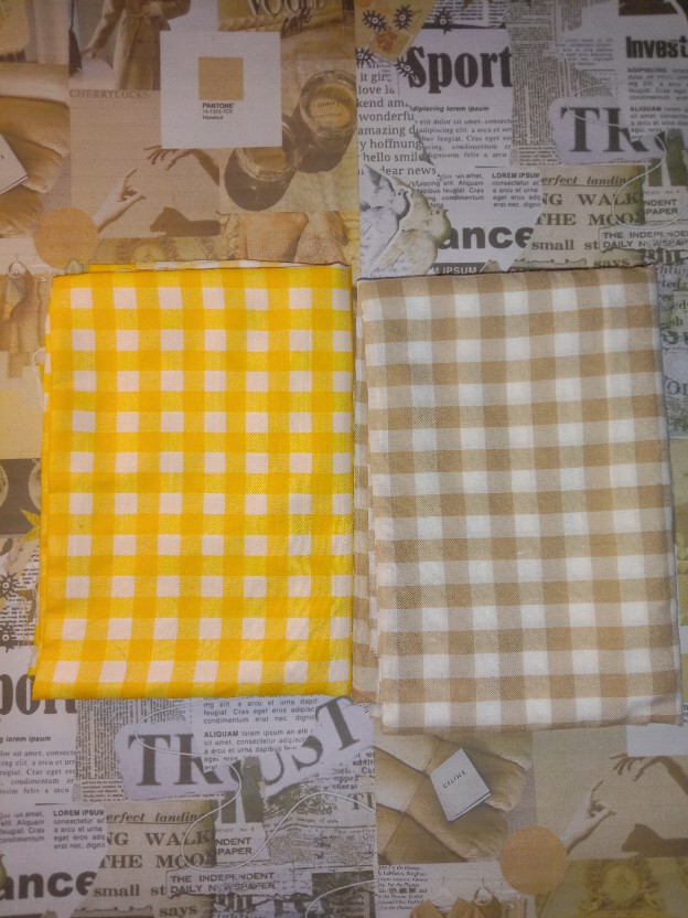 Kain Mentahan Kotak Kecil 1cm / Kain Cele