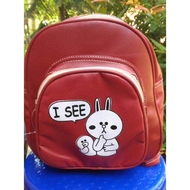 Tas Remaja Hangout I See Livina Merah Bata