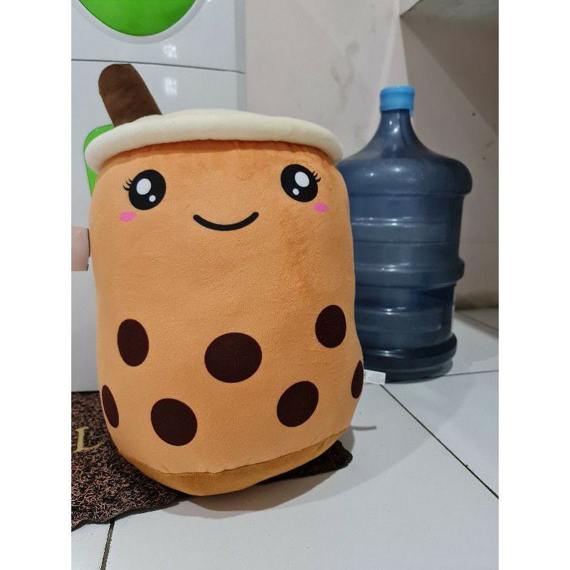 0Boneka Boba Milk Tea Besar Jumbo SNi Real Produk Import