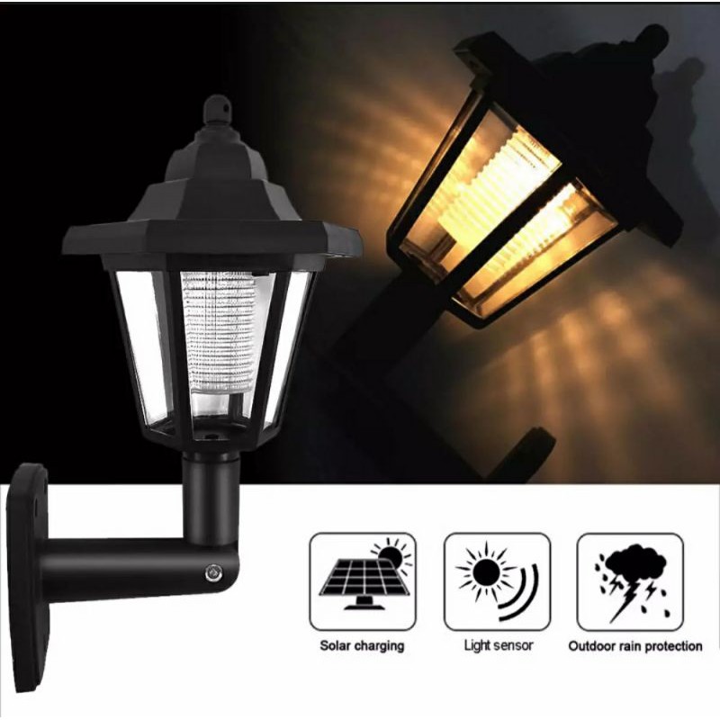 Lampu Taman Tenaga Matahari Panel Surya Lampu Dinding Teras Rumah Tenaga Surya Waterproof