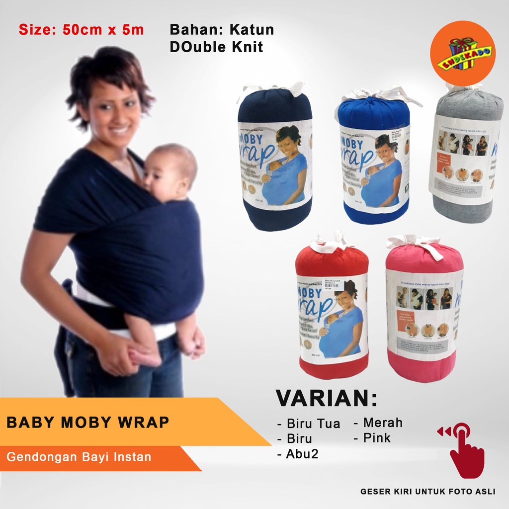 BABY MOBY WRAP - Gendongan Bayi Instan Makassar