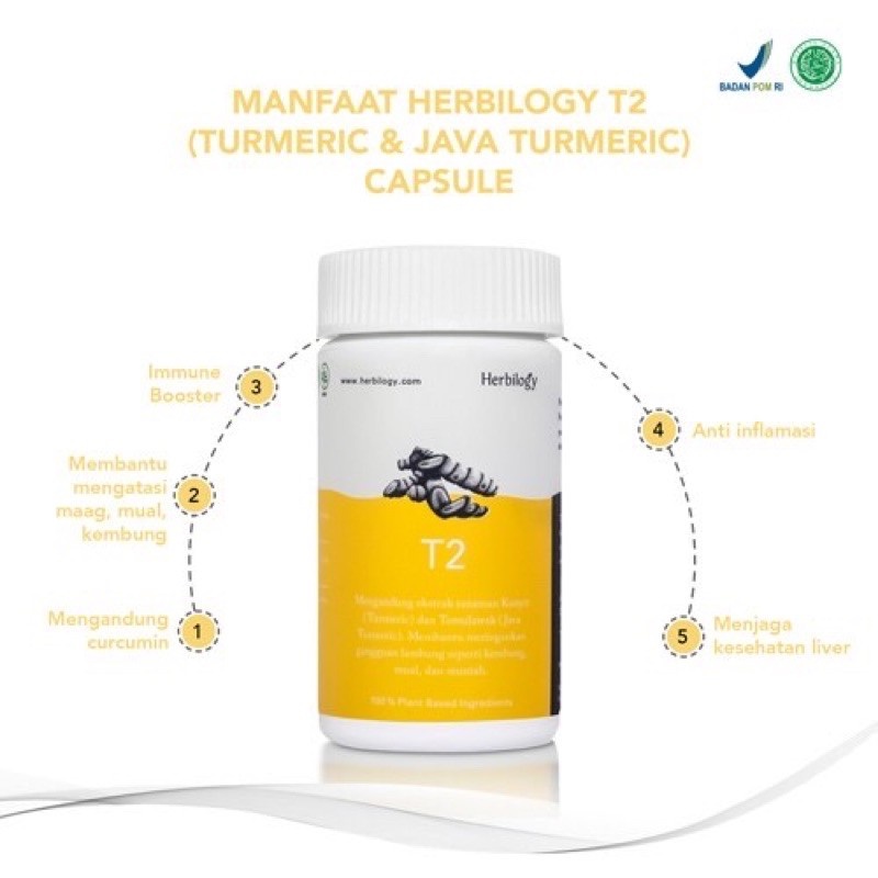 HERBILOGY T2 (TURMERIC &amp; JAVA TURMERIC) CAPSULE