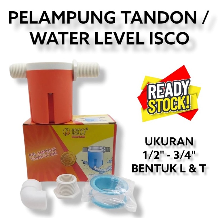 Kran Otomatis Keran Water Level Tandon Air Pelampung Toren Stop Kran Pelampung Isco
