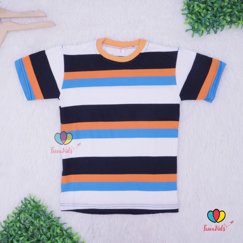 Kaos Salur Anak uk 8-10 Tahun Anak Laki Baju Adem Lengan Pendek Murah Polos Branded Konveksi