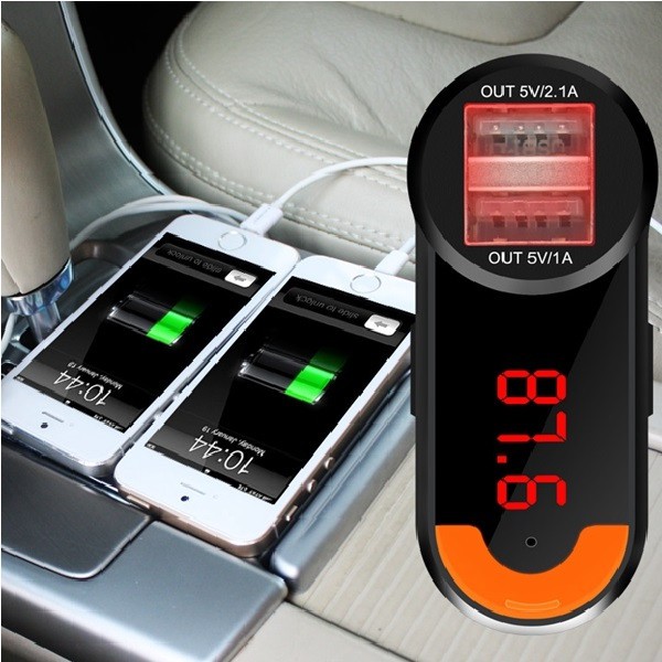 BC10 Bluetooth Car Charger FM Transmitter Hands free Auto USB Adapter