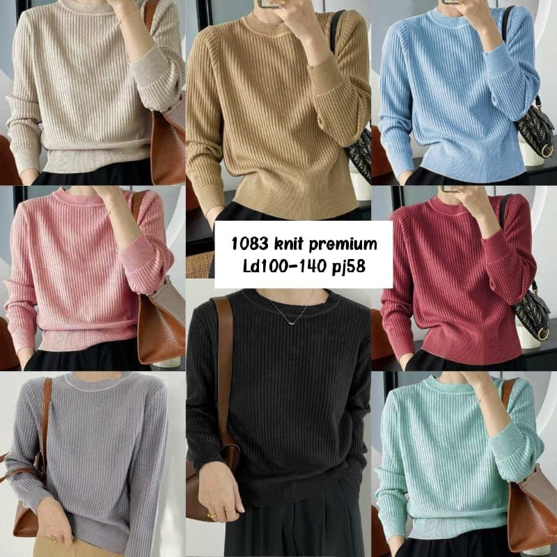 Atasan rajut premium 1083 / Baju rajut import