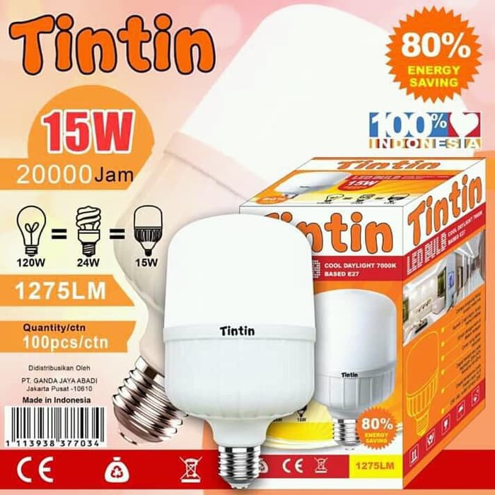 TINTIN Lamp Lampu LED 15w 20w 30w 40w 15 20 30 40 w watt