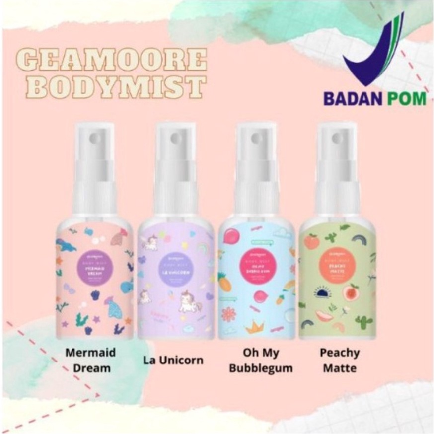 GEAMOORE BODY MIST SPRAY 30ml = PARFUM BODYMIST GEAMOORE 30ml