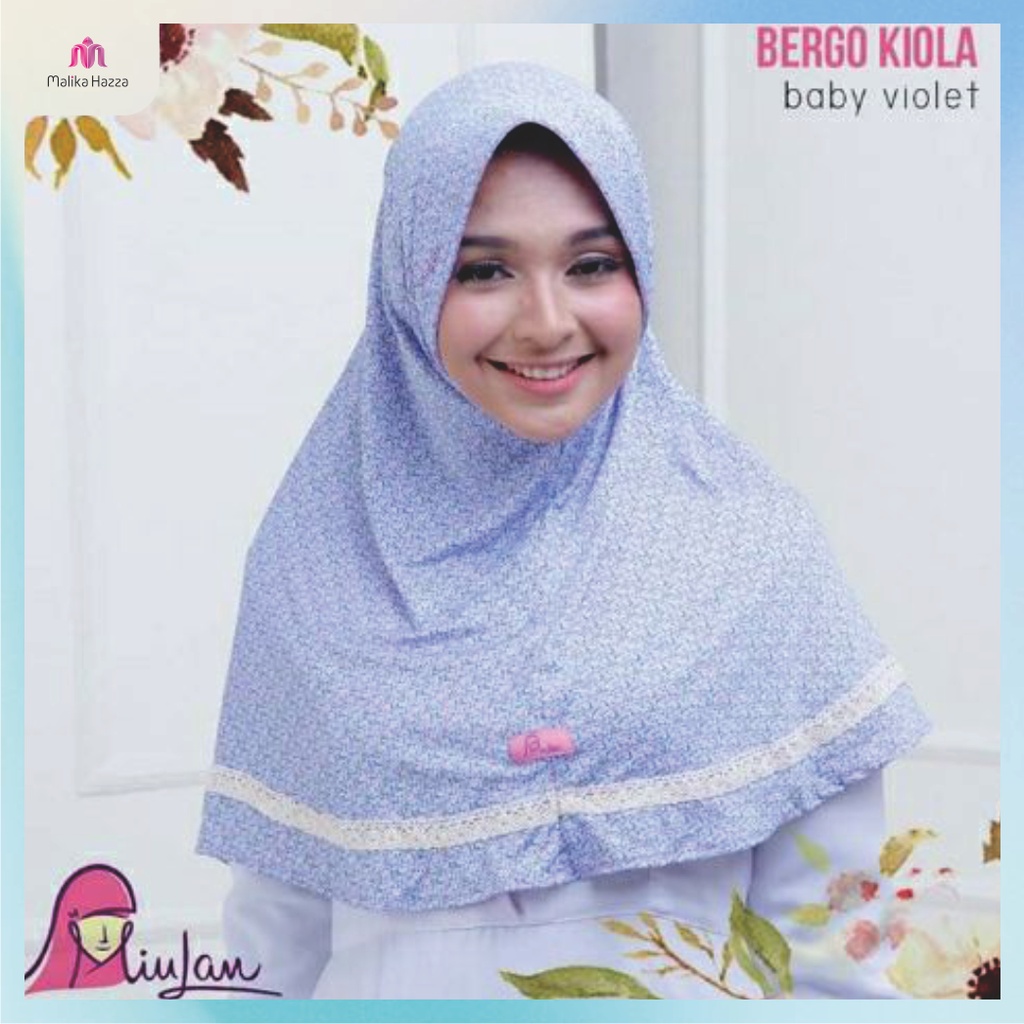 Bergo Jersey Motif Kiola By Miulan Hijab