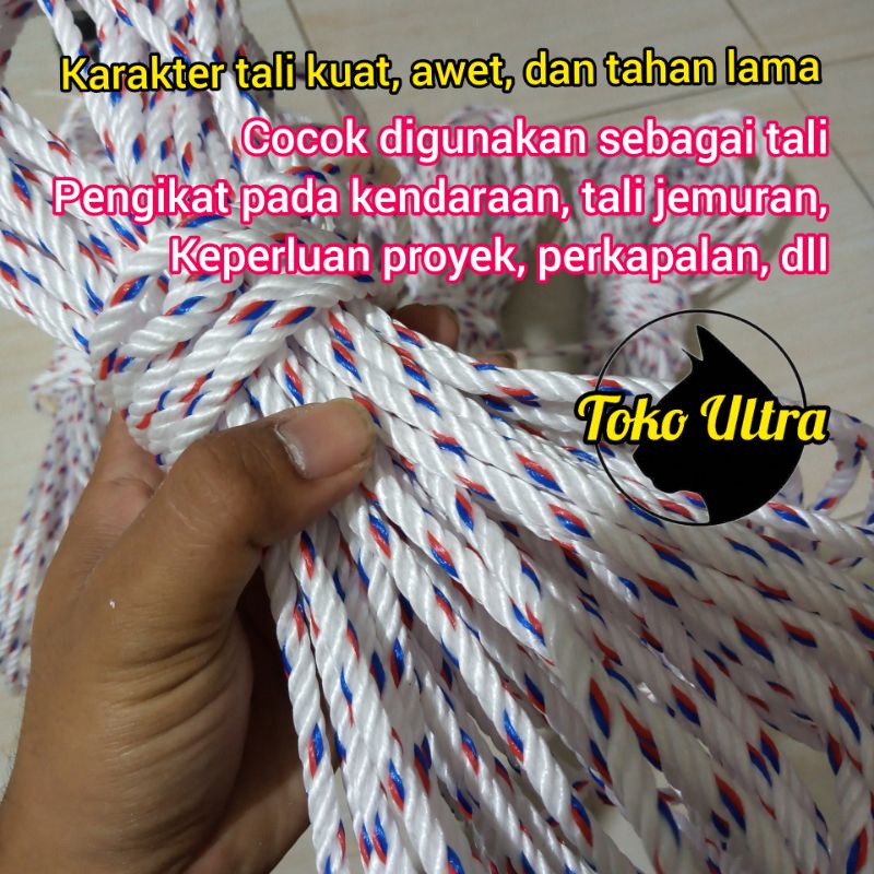 TAMBANG 6MM (25 meter) / TAMBANG IKAT MOBIL BAK / TALI LOSBAK / TALI JEMURAN / TAMBANG PPD 6MM / TAMBANG KILOAN / TAMBANG ECERAN / TALI 6MM / TAMPAR 6MM / TALI MURAH / TALI TERPAR MOBIL / TAMBANG GRORIS / TALI PIK UP