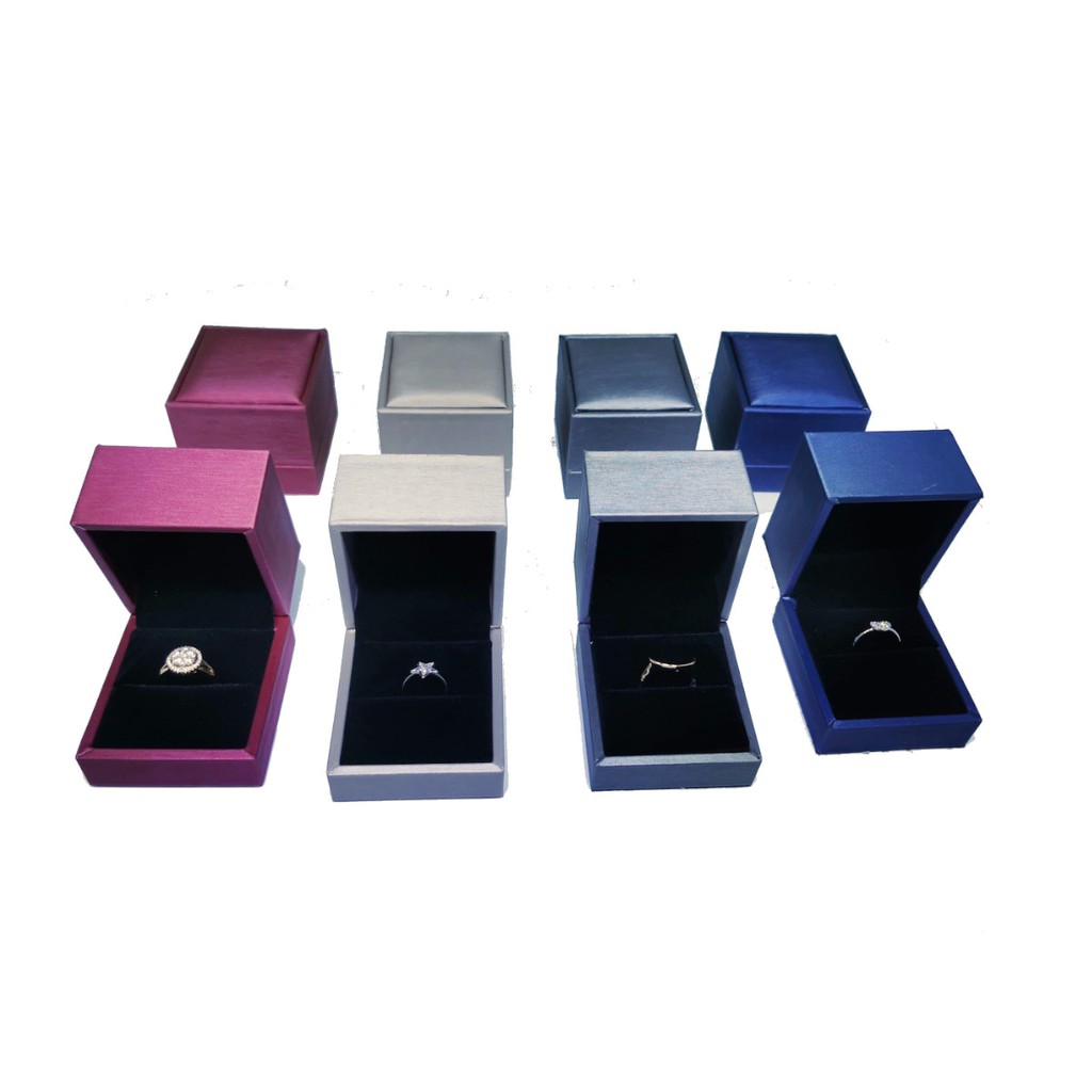 Kotak Cincin Mewah Ring Box Tersedia Empat Warna Tempat Perhiasan Jewelry Murah Unik Lucu Seserahan Pernikahan PerkawinanTunangan Kawin Mahar Bahan Kulit Sintetis