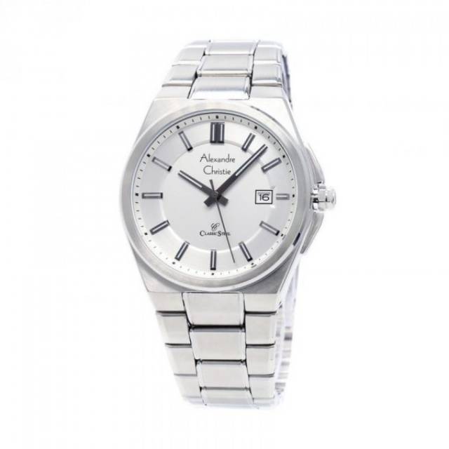 ALEXANDRE CHRISTIE PRIA CLASSIC AC 8506 MD ORIGINAL ( SILVER/ WHITE DIAL)