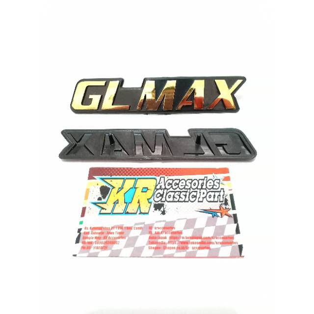 Emblem Box Aki GL MAX Imitasi/KW