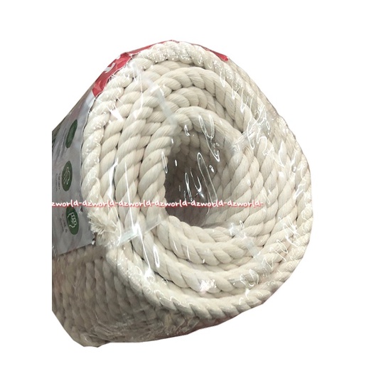 Maxbuilt 15m Decorative &amp; Garden Twist Rope White Tali Katun Putih Tahan Cuaca Kuat 15meter Dcotton Max Built Tali Dekorasi Maxt Built