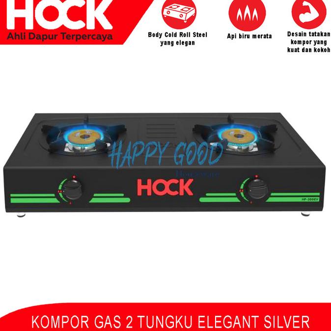 Jual Hock Kompor Gas Tungku Elegant Silver Hp Ev Body Cool Roll