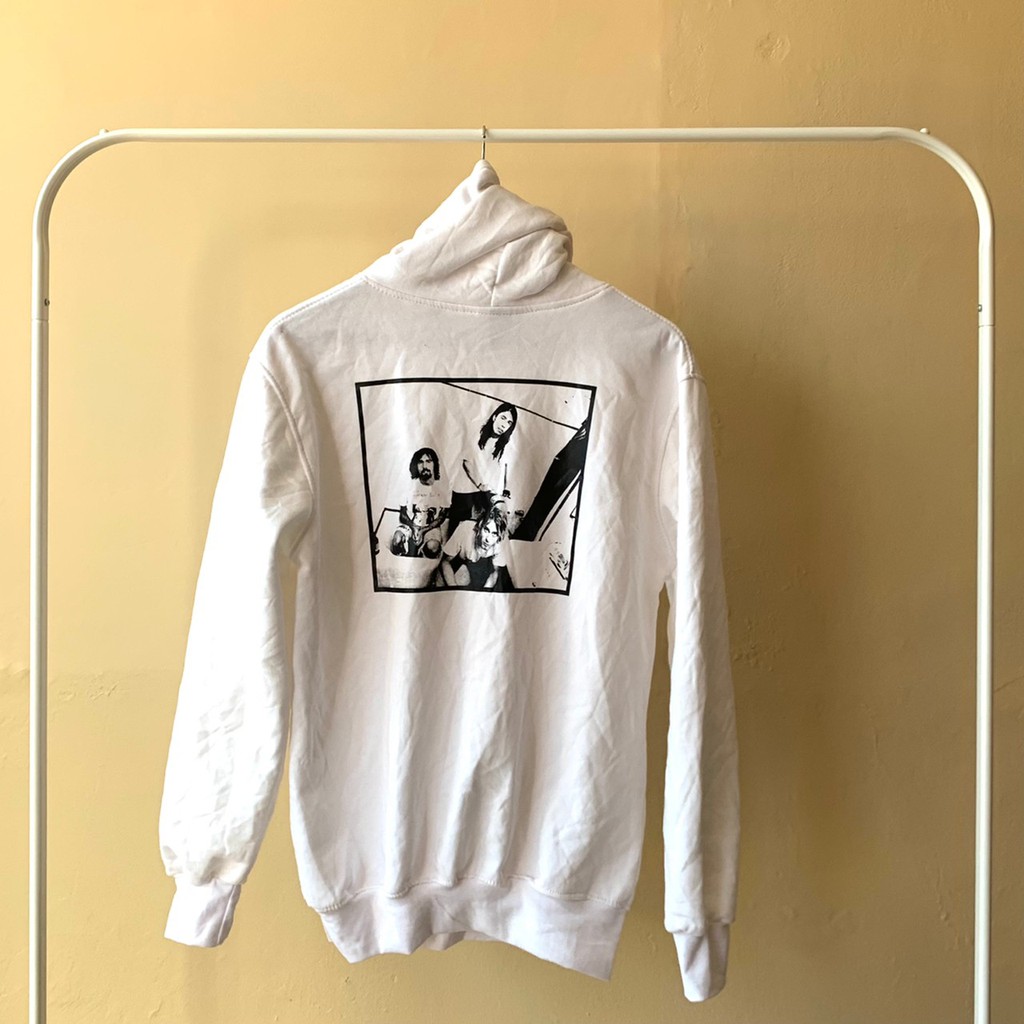 H&amp;M Hoodie Nirvana White / Hoodie HnM Original Pria Wanita