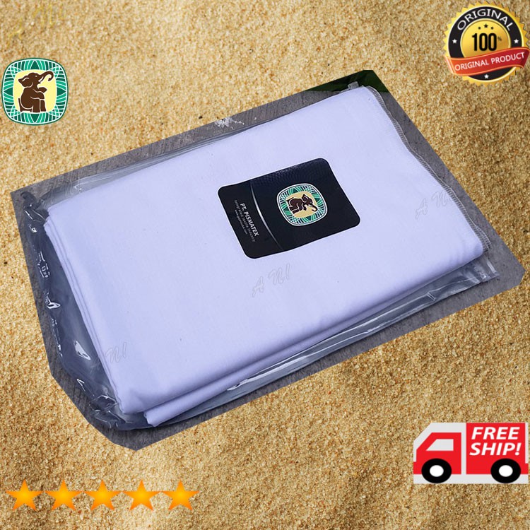 Sarung Tenun G24-14 Polos Original Cap Gajah Duduk Putih Dewasa