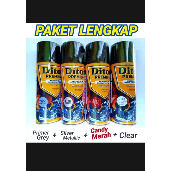 Paket Lengkap Pylok Diton Premium Candy Tone Merah 9311 Diton 400 cc
