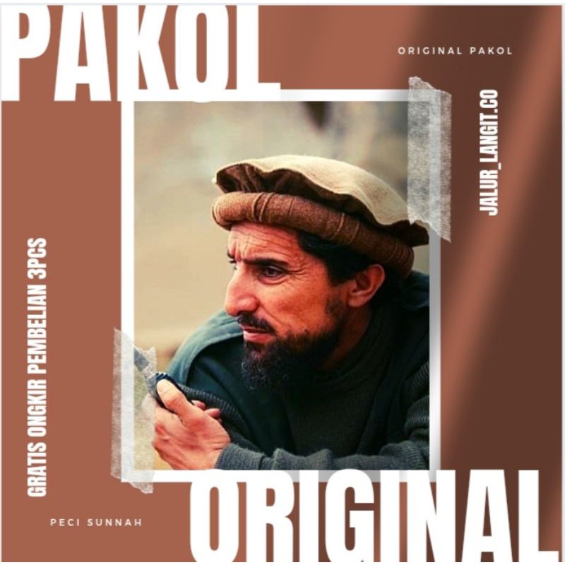 Peci Pakol Hijrah Taliban Pakistan original premium