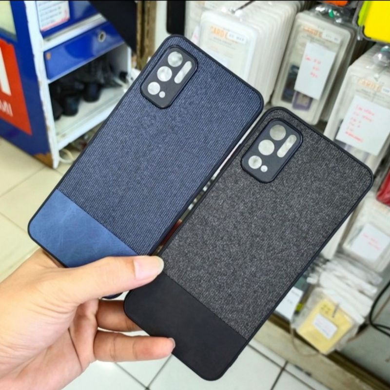 Poco M3 pro Redmi Note 10 5G soft case fabric denim premium case