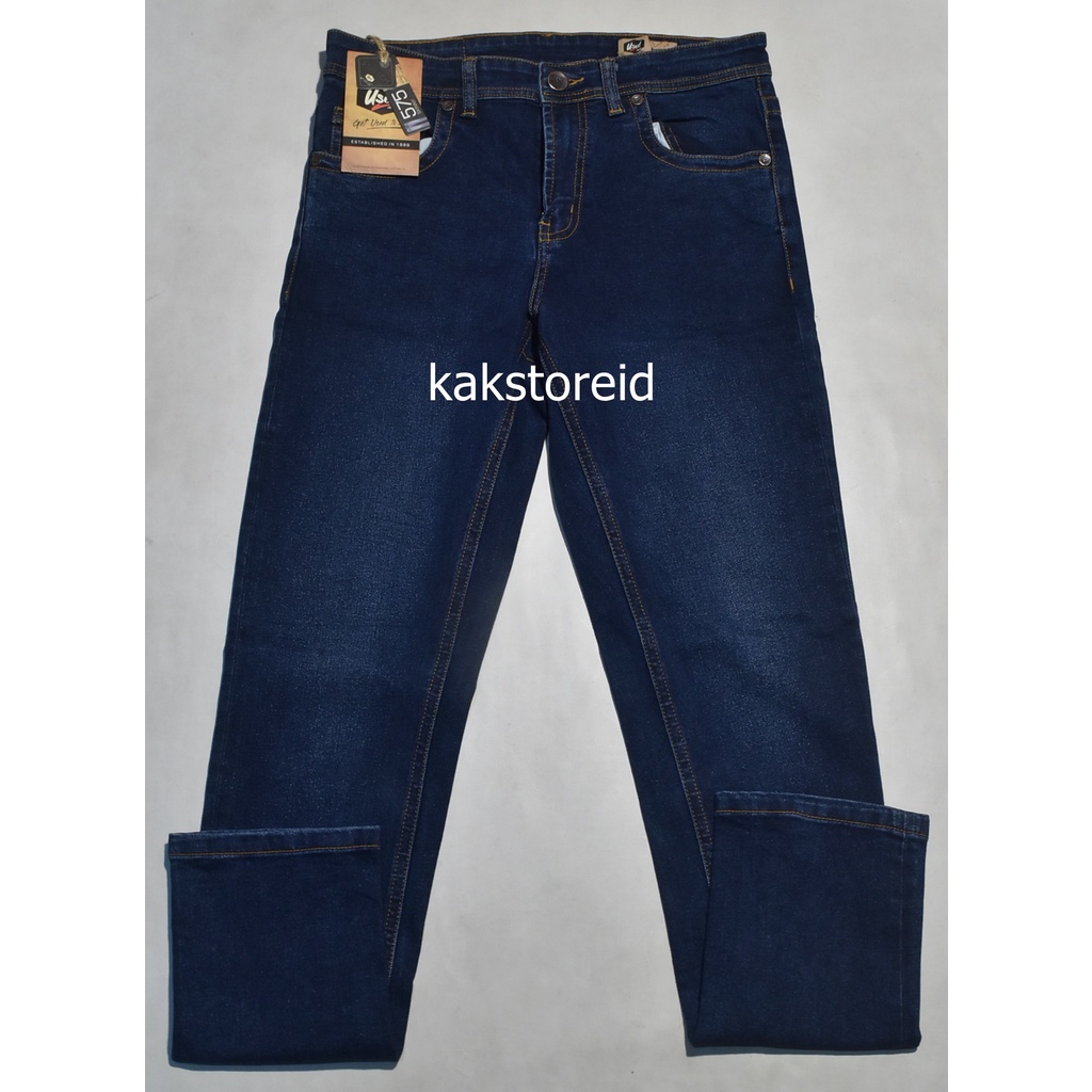 Celana Jeans Panjang Pria USED Denim Medium Skinny KTV 02 ORIGINAL