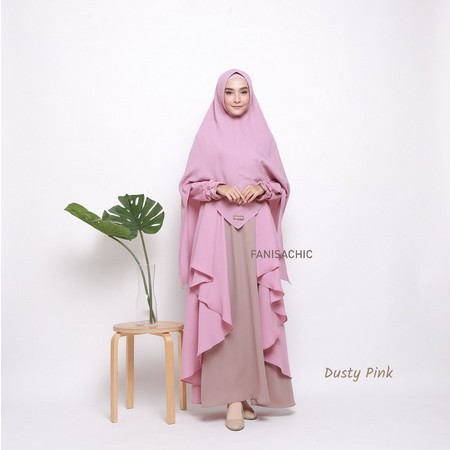 GAMIS Busui Dres Ibu Menyusui MUSLIM RAIMA DRESS FANISACHIC Baju Muslim Kantong Kanan Kiri Bahan Kayla Ladies flowy fanisa chic dres wanita