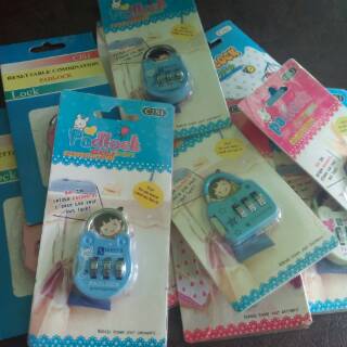 Gembok pin 3 digit buat tas koper gantungan kunci dan Gembok pin 3 digit buat tas koper gantungan kunci dan