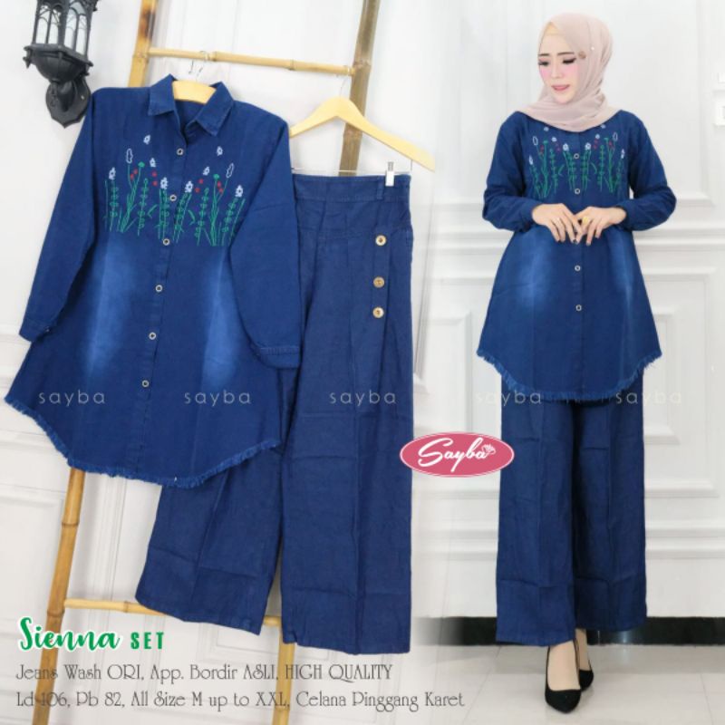 SIENNA SET | LD 106CM PJ | TUNIK JEANS