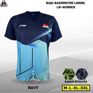 Jual BLL 35 LN WINNER BAJU BADMINTON PRINT JERSEY BADMINTON KAOS