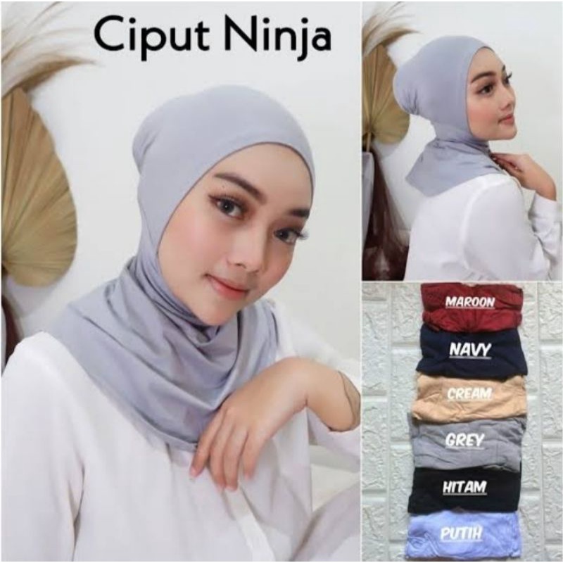 Ninja Antem Resleting / Ninja Antem Kaos Rayon / Ciput Antem (Spandex Rayon Premium)