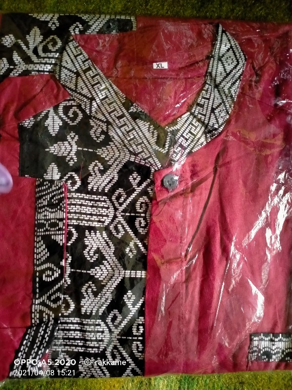Bswart Batik Hrb026 Kenongo Hem Pendek Padi Pekalongan M L Xl Batik Pria Murah Modern Grosir