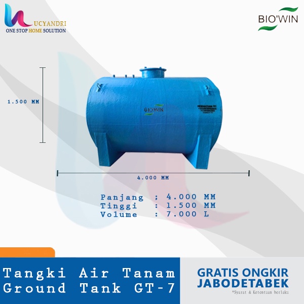 Ground Tank / Tangki Air Tanam / Pendam Toren, Tandon Air GT-7