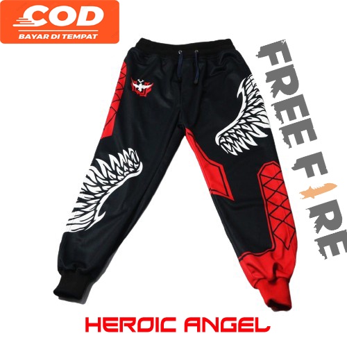 Celana Gaming FF Freefire BNL Heroic Angel Celana Jogger Gaming FF Esport Anak dan Dewasa