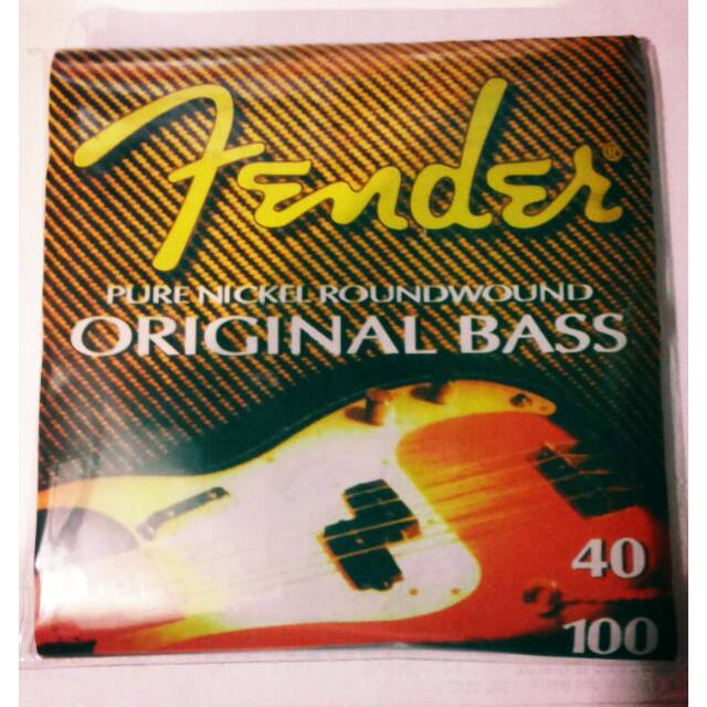 Senar gitar bass original fender